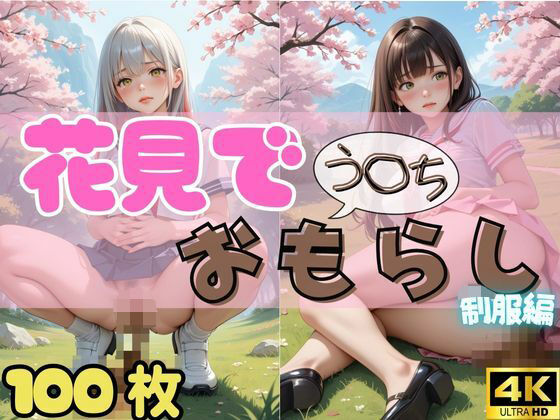 d 561985pl - 【100枚・4K】花見デートで我慢できずうんちおもらし （制服ver.）【スカトロ製作所】