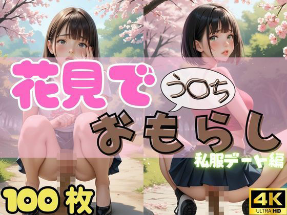 d 561989pl - 【100枚・4K】花見デートで我慢できずうんちおもらし （私服ver.）【スカトロ製作所】