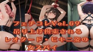 d 572532pl 320x180 - フェチコレVol.69 吊り上げ拘束されるレオタード・ビキニ姿の女スパイ【総枚数250枚】【満点星】