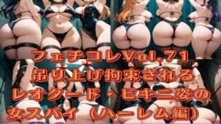 d 573860pl 320x180 - フェチコレVol.71 吊り上げ拘束されるレオタード・ビキニ姿の女スパイ（ハーレム）【総枚数250枚】【満点星】
