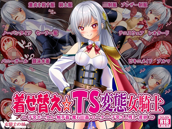 d 586921pl - 着せ替え☆TS英雄王III  〜立ち・座り・騎乗位編〜【女騎士の城】