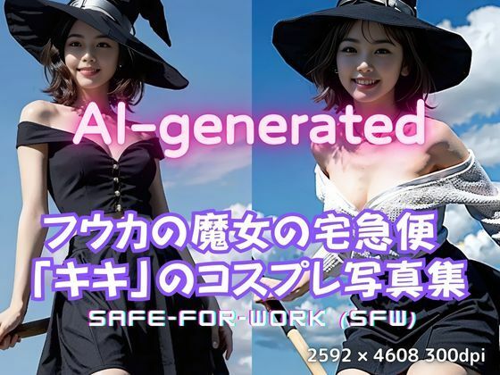 d 590769pl - 【AI実写】フウカの魔女コスプレ写真集 〜キキ風コスプレグラビア〜【美伝プロジェクト】
