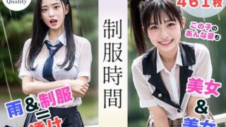 d 299649pl 320x180 - 【全461枚】制服時間 -雨の中の美女たち- AIで描く究極の美女達 -【AIで絶世の美女を作る】