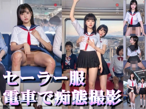 d 444535pl - 電車内で堂々とエロい行為をスマホ撮影するセーラー女子【NeKoLo Studio】