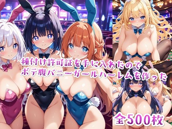 d 491901pl - 【セリフ付き】種付け許可証を手に入れたのでボテ腹バニーガールハーレムを作った【星屑ヒロインズ】