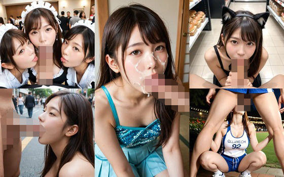 d 519009pl - リアル美女フェラチオ画像_超可愛い女の子が所かまわずペニスを咥えまくり？！精液をぶっかけられた顔もエッチな画像集！【エロココ！】