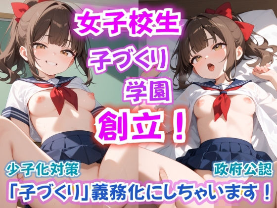 d 557507pl - 新設『子づくり学園』開校！ いきなり女子校生から『子を産む勉強』するの？  〜政府主導で究極の少子化対策に乗り出した！？〜【コスメロン】