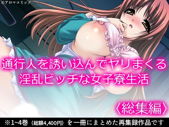 d 588989pl - 通行人を誘い込んでヤリまくる淫乱ビッチな女子寮生活 ＜総集編＞【アロマコミック】