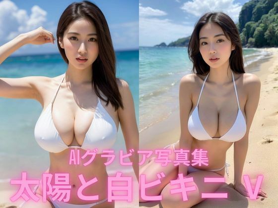 d 591038pl - AIグラビア写真集  太陽と白ビキニ   V【BAI Publishers】