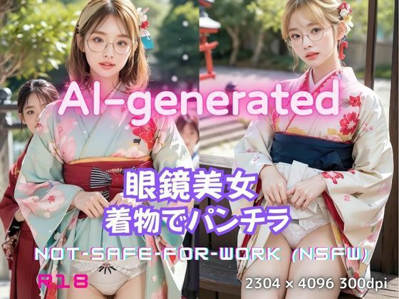 d 595754pl - 眼鏡美人の和装パンチラ写真集 〜AI-generated着物グラビア〜【美伝プロジェクト】