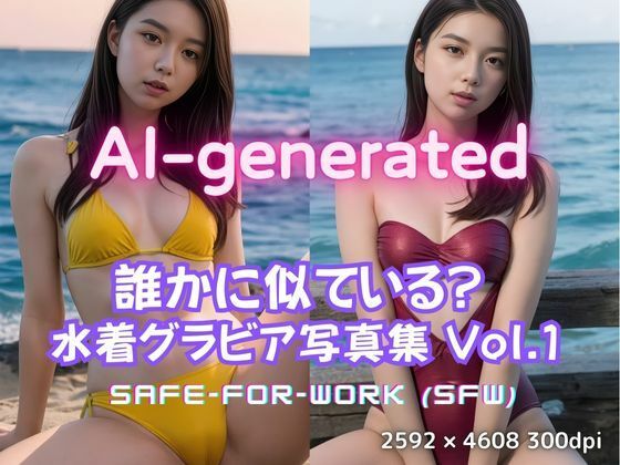 d 596717pl - 【AI実写】誰かに似ている？ 【実写風AI水着グラビア】Vol.1【美伝プロジェクト】
