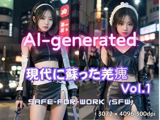 d 596977pl - 【AI実写】現代に蘇った羌瘣 ── 街角の剣士グラビア写真集 Vol.1【美伝プロジェクト】