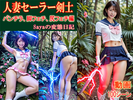 d 597212pl - 【スマホ動画】人妻美女セーラー剣士Saya/パンチラ・脚フェチ・尻フェチ編【人妻Sayaの変態日記】