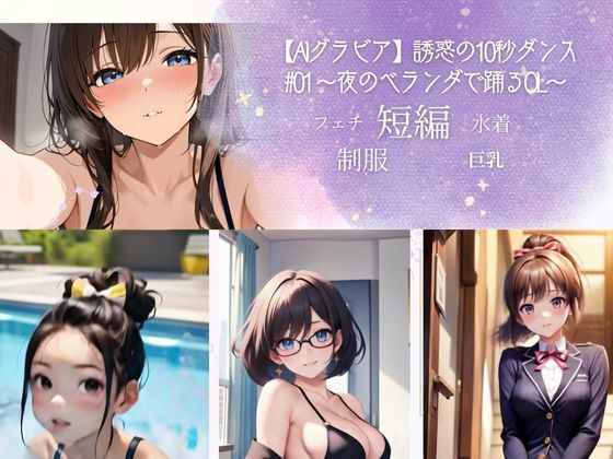 d 598887pl - 【AIグラビア】誘惑の10秒ダンス ＃01 〜夜のベランダで踊るOL〜【牛さんブックマーク】