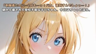 d 602249pl 320x180 - 「制服着たのに…2回も…っ！バカ、遅刻すんでしょっ…！」朝から壊されて登校不能な千〇ちゃん、今日はちょっと淫ら。【いちはち】