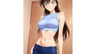 d 604063pl 320x180 - 毛〇蘭  スキニーパンツとへそ出し【HKMアート】