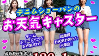 d 607630pl 320x180 - 【2025年最新】デニムショートパンツのお天気キャスターの美脚太ももでヌキたい！そんなあなたの願望を実現！まるで実写！超リアルな美脚お天気お姉さんのセクシー動画を120本収録！【妄想グラビア倶楽部】