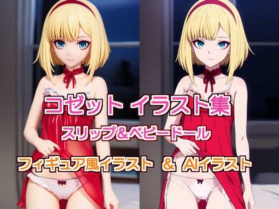 d 608271pl - AIイラスト＆フィギュア風AIイラスト  コゼット・シュナイダー スリップ＆ベビードール イラストセット集【Lovely room】