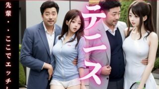 d 609079pl 320x180 - テニス部のコーチと女子大生が放課後に部室でエッチ、テニスサークルの男女が結ばれる【艶姫】
