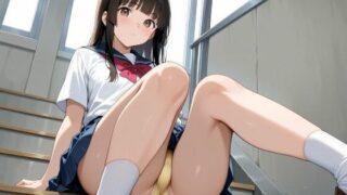d 610611pl 320x180 - 見せつけガールズ☆階段すわり編  姫カットVer【カズン】