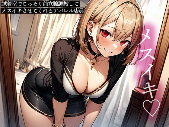 d 612674pl - 試着室でこっそり前立腺調教してメスイキさせてくれるアパレル店員【またたび】