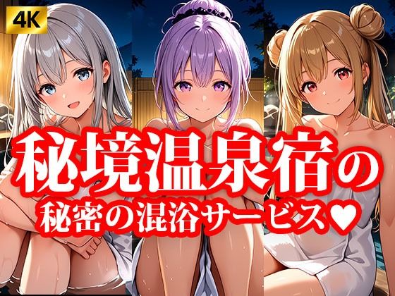 d 612678pl - 4Kイラスト 秘境温泉宿 秘密のえっちな混浴サービス【楽園美女】