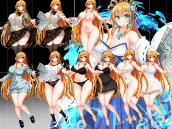 d 616389pl - 【立ち絵素材】水の巫女【水の木】