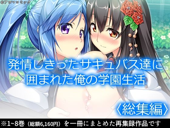 d 361363pl - 発情しきったサキュバス達に囲まれた俺の学園生活 ＜総集編＞【アロマコミック】