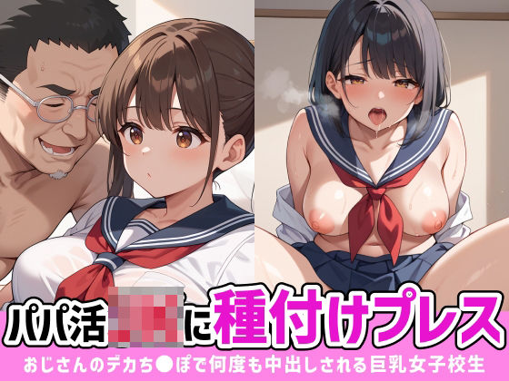 d 531014pl - パパ活JKに種付けプレス おじさんのデカち●ぽで何度も中出しされる巨乳女子校生【あかりんご】