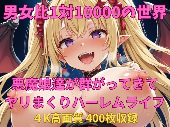 d 570107pl - 男女比1対10000の世界 悪魔娘達とセックスし放題でちんぽが乾く暇もないヤリ放題ハーレムライフ！！【TailorFetiAI-Pix】