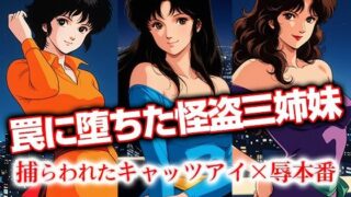d 621333pl 320x180 - 罠に堕ちた怪盗三姉妹 捕らわれたキャ●ツアイ×辱本番【ひとつなぎの秘宝館】