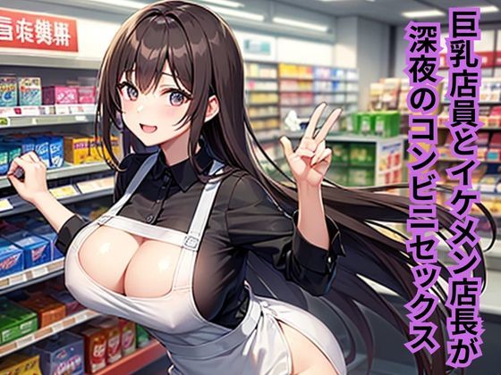d 624900pl - 巨乳店員とイケメン店長が深夜のコンビニセックス【南花音】