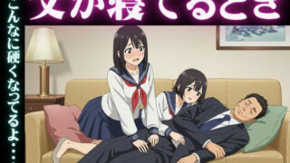 d 625368pl 320x180 - 父が寝てるとき｜JKの娘と友達が自宅にきて・・そのまま処女卒業「こんなに硬くなってるよ・・・・【妄想彼女企画】