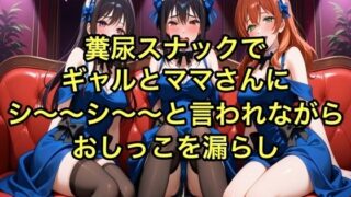 d 627634pl 320x180 - 【完全お漏らし体験型】糞尿スナックでギャルとママさんにシ〜〜シ〜〜と言われながらおしっこを漏らし踏ん張ってウンチを漏らすように強要されるボイス【我慢/お姉さん/スカトロ】【エロカフェ】